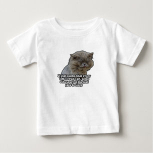 T-shirt Pour Bébé Mème de chat drôle pour les amoureux de chats et l