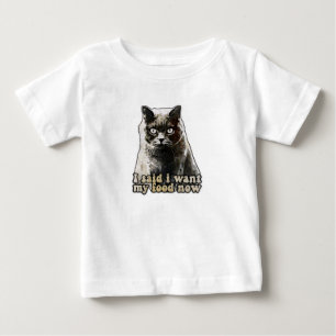 T-shirt Pour Bébé Mème de chat drôle pour les amoureux des chats et 