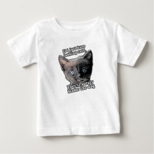 T-shirt Pour Bébé Mème drôle de chat en colère pour les propriétaire