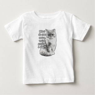 T-shirt Pour Bébé Mème drôle de chat grincheux pour les amoureux et