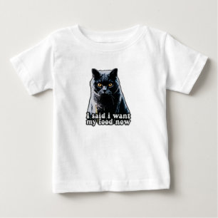 T-shirt Pour Bébé Mème drôle de chat grincheux pour les propriétaire