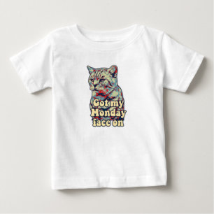 T-shirt Pour Bébé Mème drôle et mignon de chat pour les amoureux des