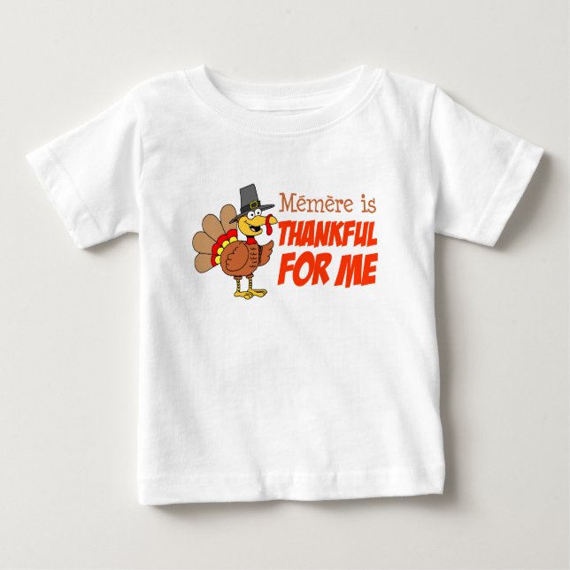 T-shirt Pour Bébé Memere Est Un Remerciement Pour Moi (Devant)