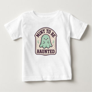 T-shirt Pour Bébé Menthe pour être hanté Bébé fantôme à la menthe mi