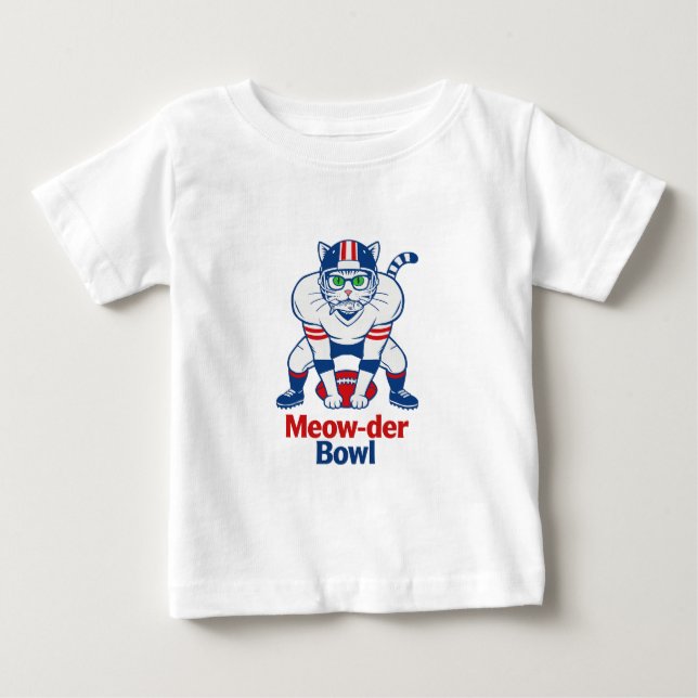 T-shirt Pour Bébé Meow-der Bowl  (Devant)