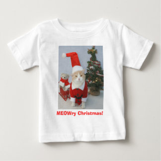 T-shirt Pour Bébé MEOWry Noël !