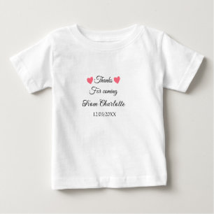 T-shirt Pour Bébé merci de venir ajouter un message texte