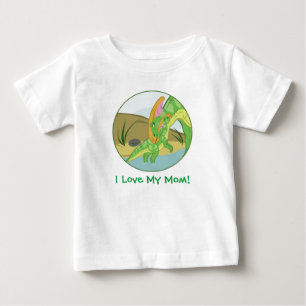 T-shirt Pour Bébé Mère et bébé parasaurolophus
