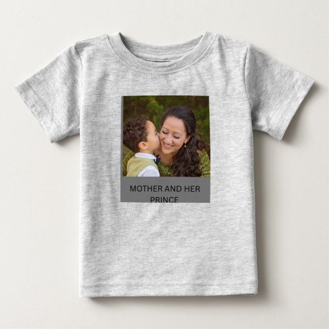 T-SHIRT POUR BÉBÉ MÈRE ET SON PRINCE (Devant)