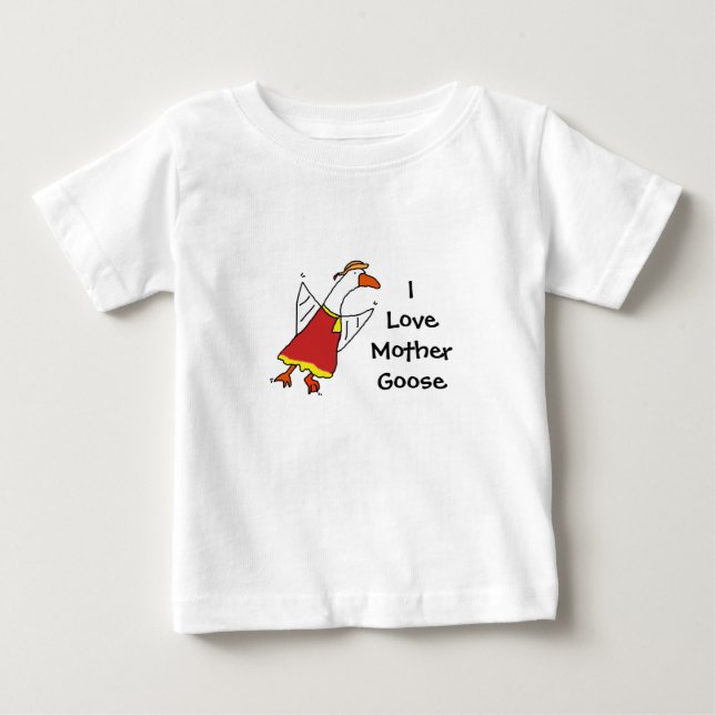 T-shirt Pour Bébé mère, ILoveMère Oie (Devant)