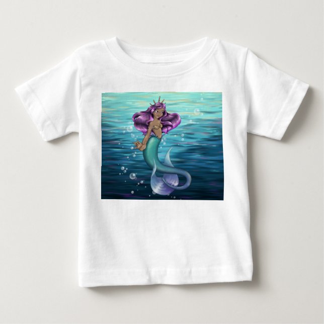 T-shirt Pour Bébé Mermaid Iole (Devant)