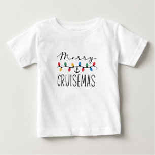 T-shirt Pour Bébé Merry Cruisemas Croisière de Noël en Famille 