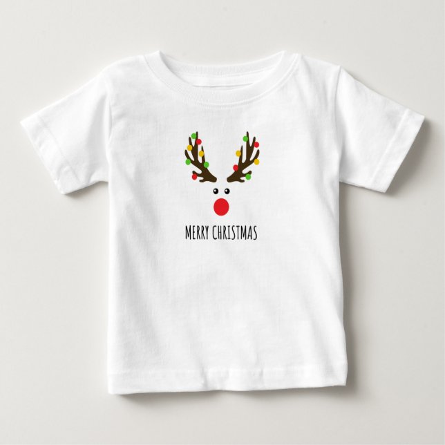 T-SHIRT POUR BÉBÉ MERRY NOËL (Devant)