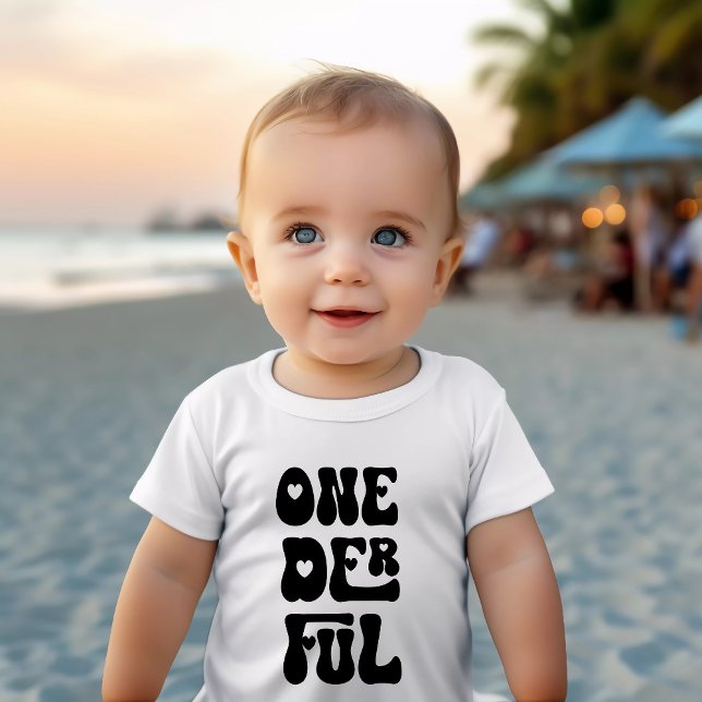 T-shirt Pour Bébé Merveilleux | 1er anniversaire Un an (Créateur téléchargé)