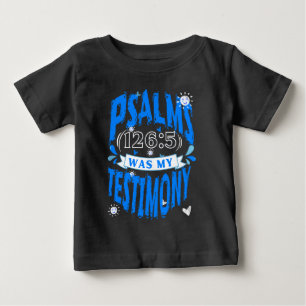 T-shirt Pour Bébé Mes Larmes en Joie Chrétien Spirituel Dieu Pour