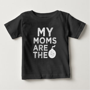 T-shirt Pour Bébé Mes mamans sont des baby-shirts drôles