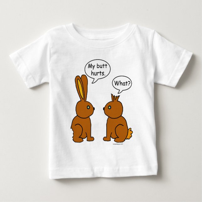 T-shirt Pour Bébé Mes maux de bout ! - Ce qui ? (Devant)