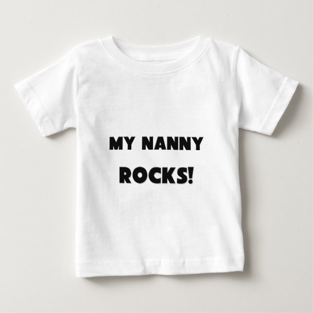 T-shirt Pour Bébé MES ROCHES de bonne d'enfants ! (Devant)