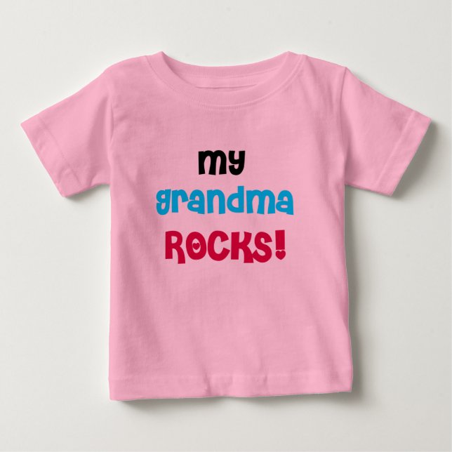 T-shirt Pour Bébé Mes roches de grand-maman (Devant)