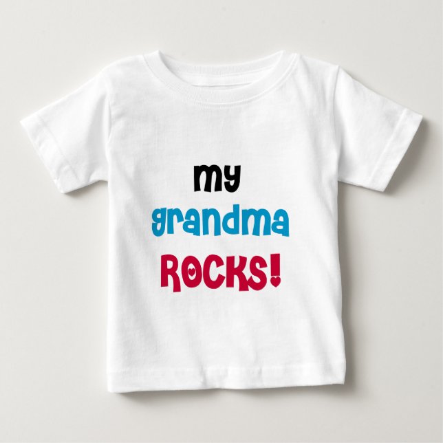T-shirt Pour Bébé Mes roches de grand-maman (Devant)