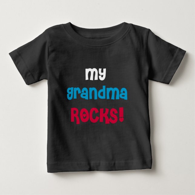 T-shirt Pour Bébé Mes roches de grand-maman (Devant)