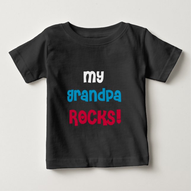 T-shirt Pour Bébé Mes roches de grand-papa (Devant)