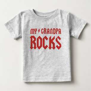 T-shirt Pour Bébé Mes roches de grand-papa