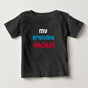 T-shirt Pour Bébé Mes roches de grand-papa