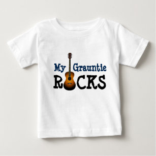 T-shirt Pour Bébé "Mes roches de Grauntie ! "