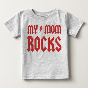 T-shirt Pour Bébé Mes roches de maman !