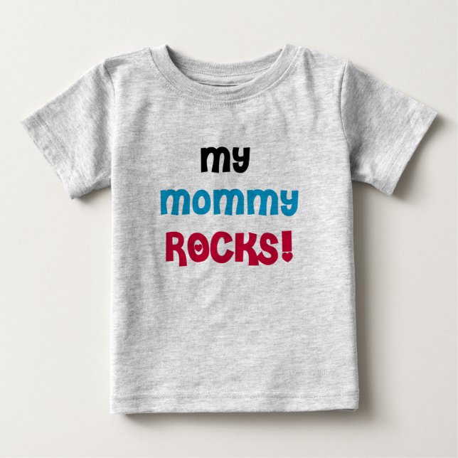 T-shirt Pour Bébé Mes roches de maman (Devant)