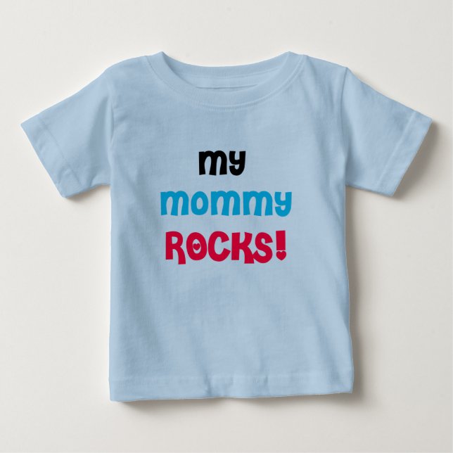T-shirt Pour Bébé Mes roches de maman (Devant)
