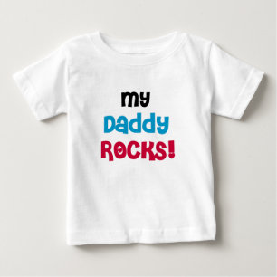 T-shirt Pour Bébé Mes roches de papa