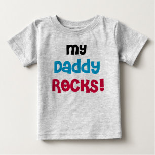 T-shirt Pour Bébé Mes roches de papa