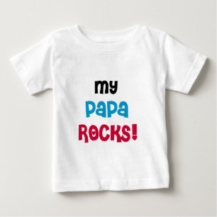 T-shirt Pour Bébé Mes roches de papa