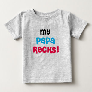 T-shirt Pour Bébé Mes roches de papa