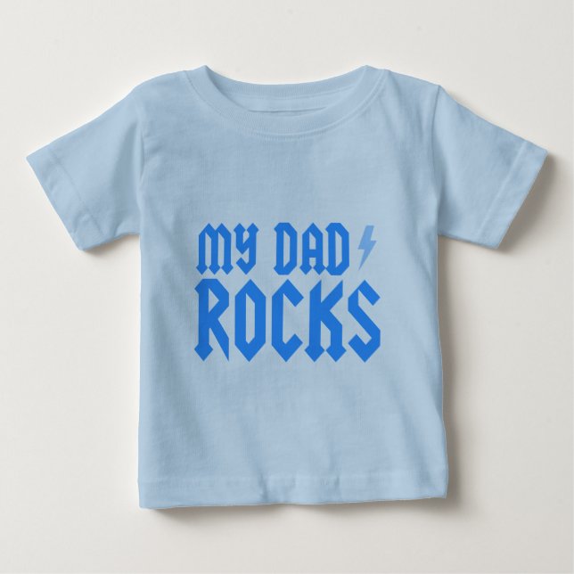 T-shirt Pour Bébé Mes roches de papa (Devant)