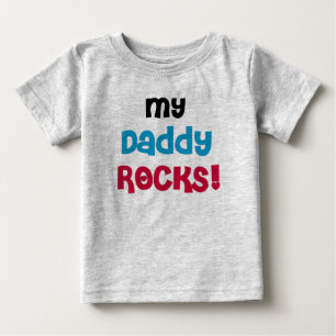 T-shirt Pour Bébé Mes roches de papa