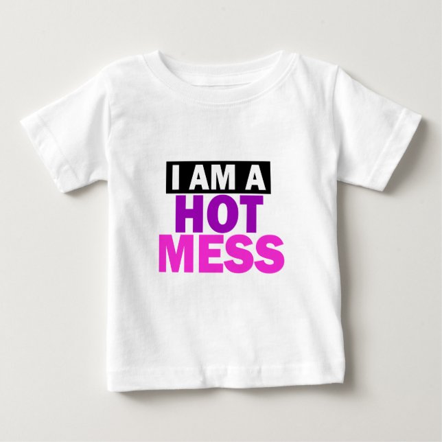 T-SHIRT POUR BÉBÉ MESS À CHAUD (Devant)