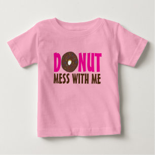 T-shirt Pour Bébé Mess Donut With Me Chocolate Doughnut Foody