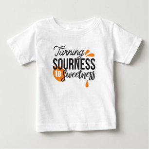T-shirt Pour Bébé Message de vie positif - Transformer l'acide en su