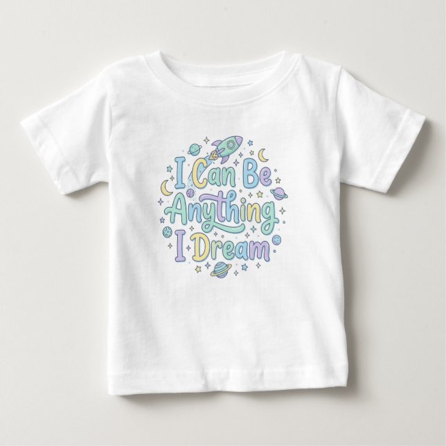 T-shirt Pour Bébé Message Positif pour les Grands Rêveurs (Devant)