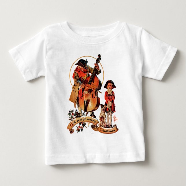 T-shirt Pour Bébé Messieurs du YE Merrie de repos de Dieu (Devant)