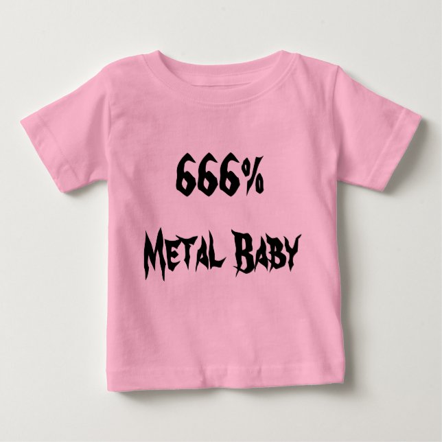 T-shirt Pour Bébé Metal Baby (Devant)