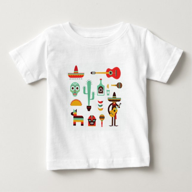 T-shirt Pour Bébé mexican mariachi (Devant)