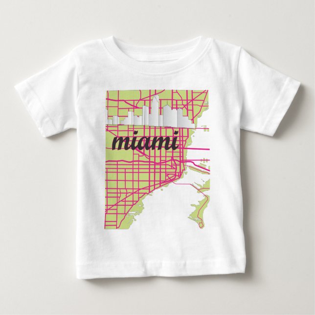 T-shirt Pour Bébé Miami (Devant)