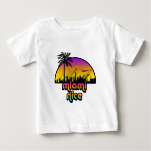 T-shirt Pour Bébé Miami Nice