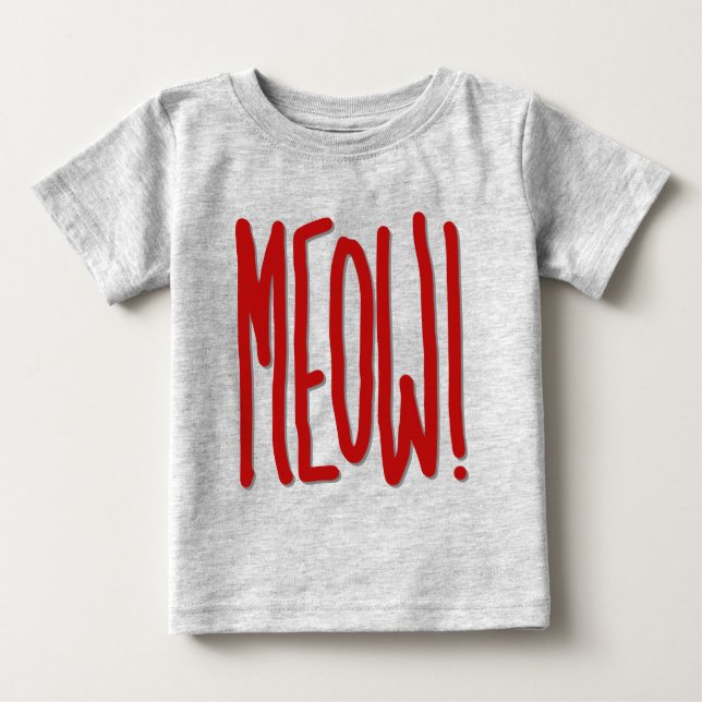 T-shirt Pour Bébé Miaou ! (Devant)