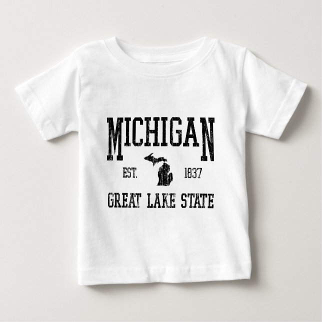 T-shirt Pour Bébé Michigan (Devant)