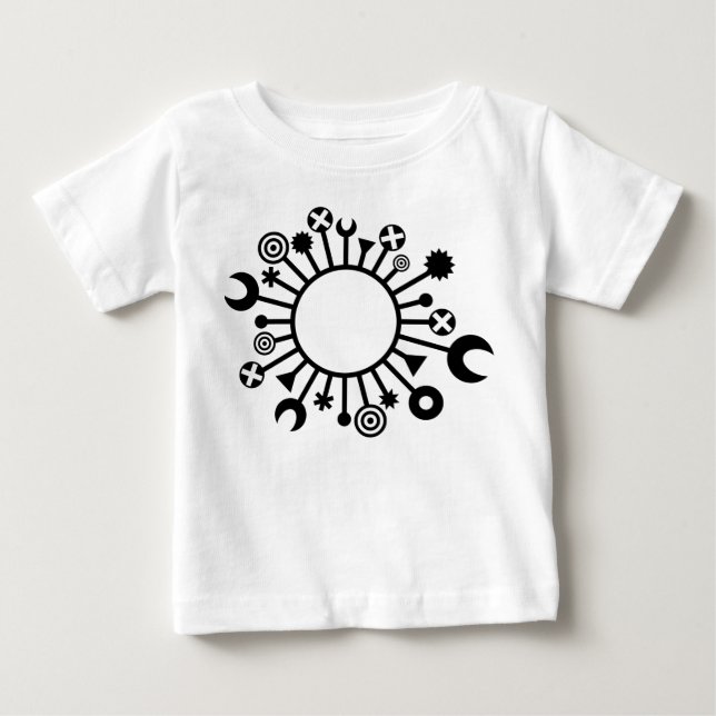T-shirt Pour Bébé micro-organisme - Noir (Devant)